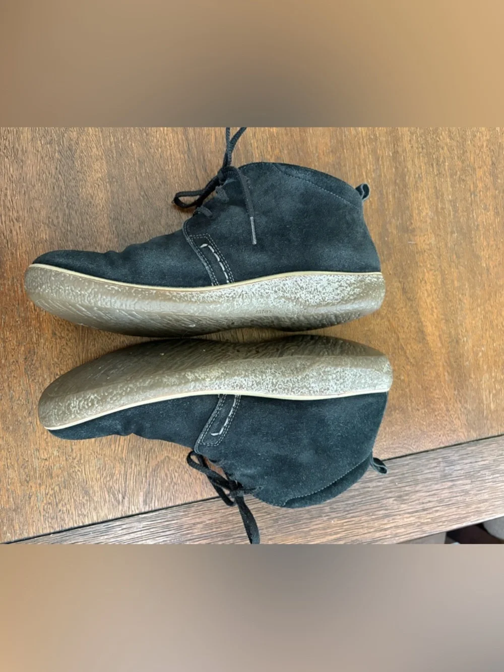 Ecco Crepetray Black Suede Lace Up Chukka Ankle Boots Men's EU 39/US 5-5.5